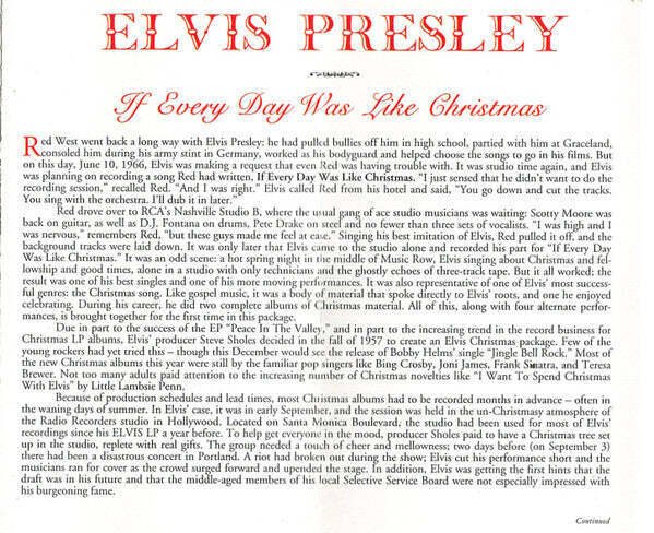 Elvis Presley - If Every Day Was Like Christmas