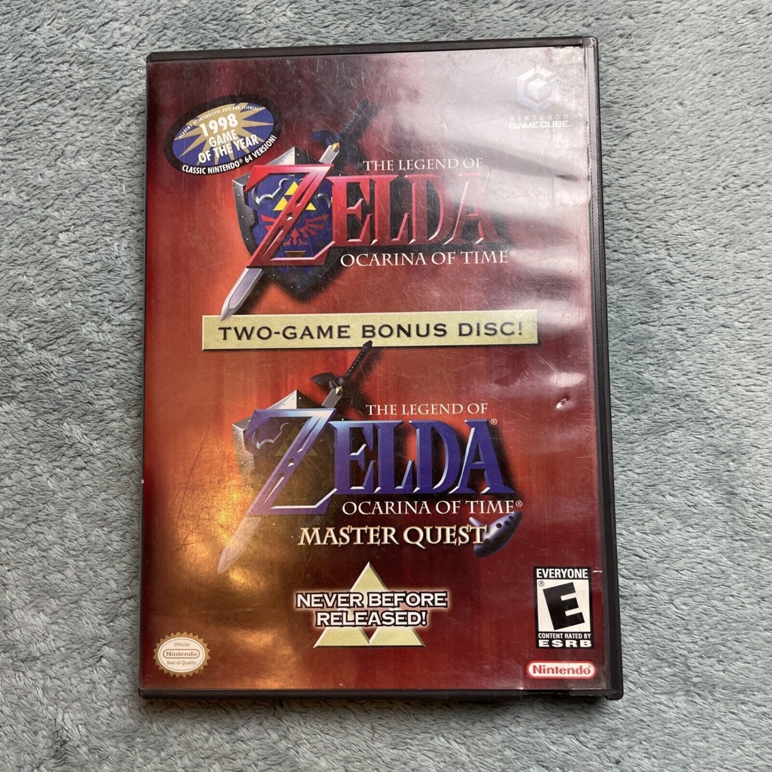 Zelda Ocarina of Time Master Quest GameCube Complete