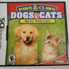 Paws Claws Dogs Cats Best Friends Nintendo DS Complete