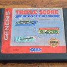 Triple Score: 3 Games in 1 Sega Genesis Cartridge Only