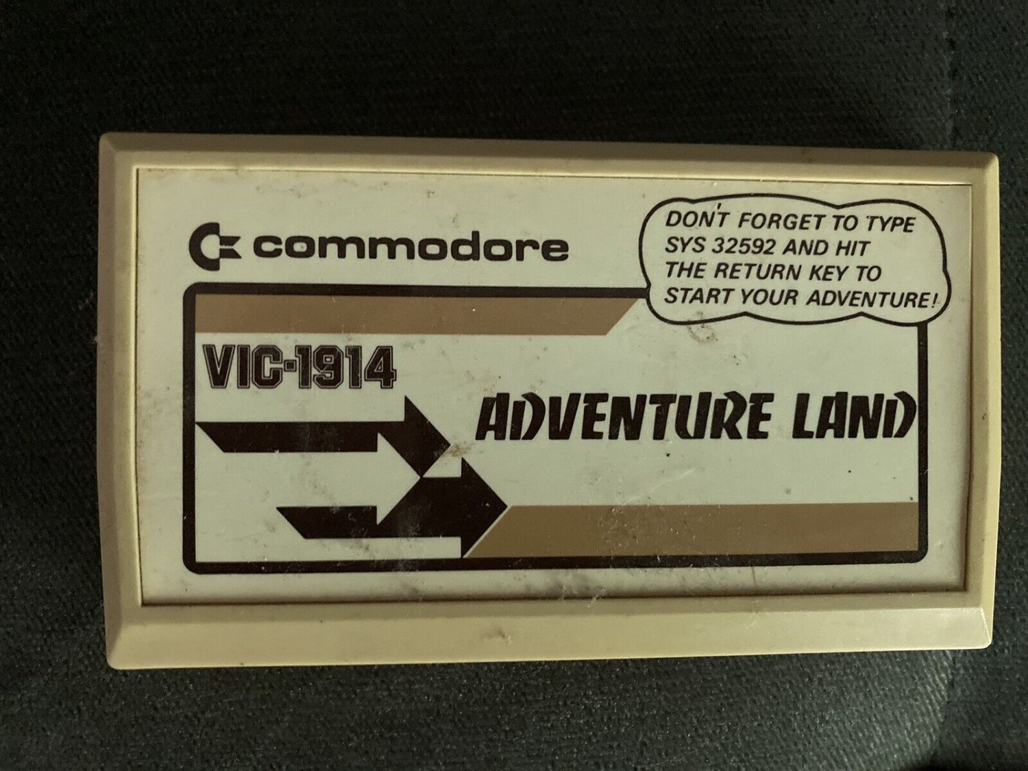 Adventure Land Commodore Vic-20 Cartridge Only