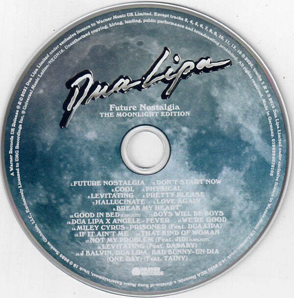 Dua Lipa Future Nostalgia The Moonlight Edition Cd 4666