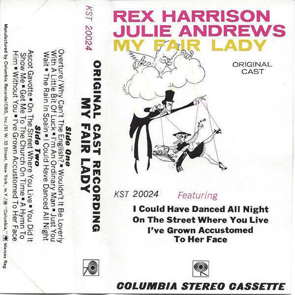 Rex Harrison, Julie Andrews, "My Fair Lady" Original London Cast -   (Cassette)