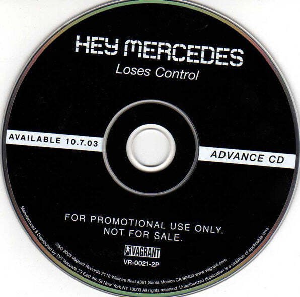Hey Mercedes - Loses Control  (CD)