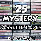 25 Random Mystery Cassette Tape Album EP LP Bundle Lot Box Grab Bag