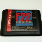 F22 Interceptor Sega Genesis Cartrdige Only