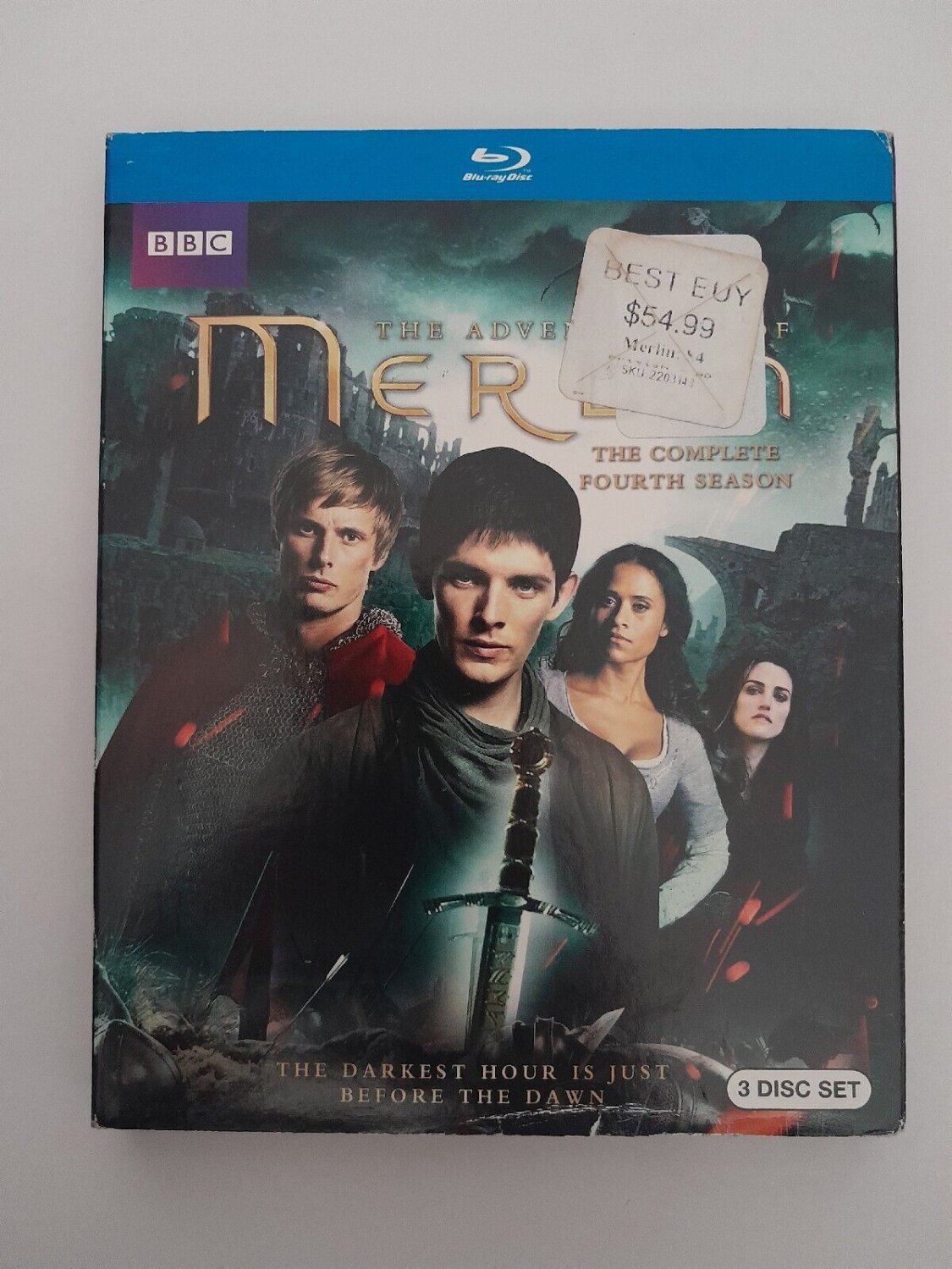 BBC Merlin The Complete Fourth Season Blu-Ray w/ Slip Cover