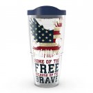 Tervis - Home of the Free Because of the Brave - Wrap With Travel Lid - 24 oz Tumbler