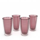 Tervis Clear and Colorful Tabletop Collection 16 oz Tumbler 4 Pack, Elderberry Wild