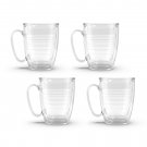 Tervis Clear and Colorful Tabletop Collection 16 oz Mug 4 Pack, Clear