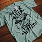 EAT SLEEP GAME REPEAT T SHIRT