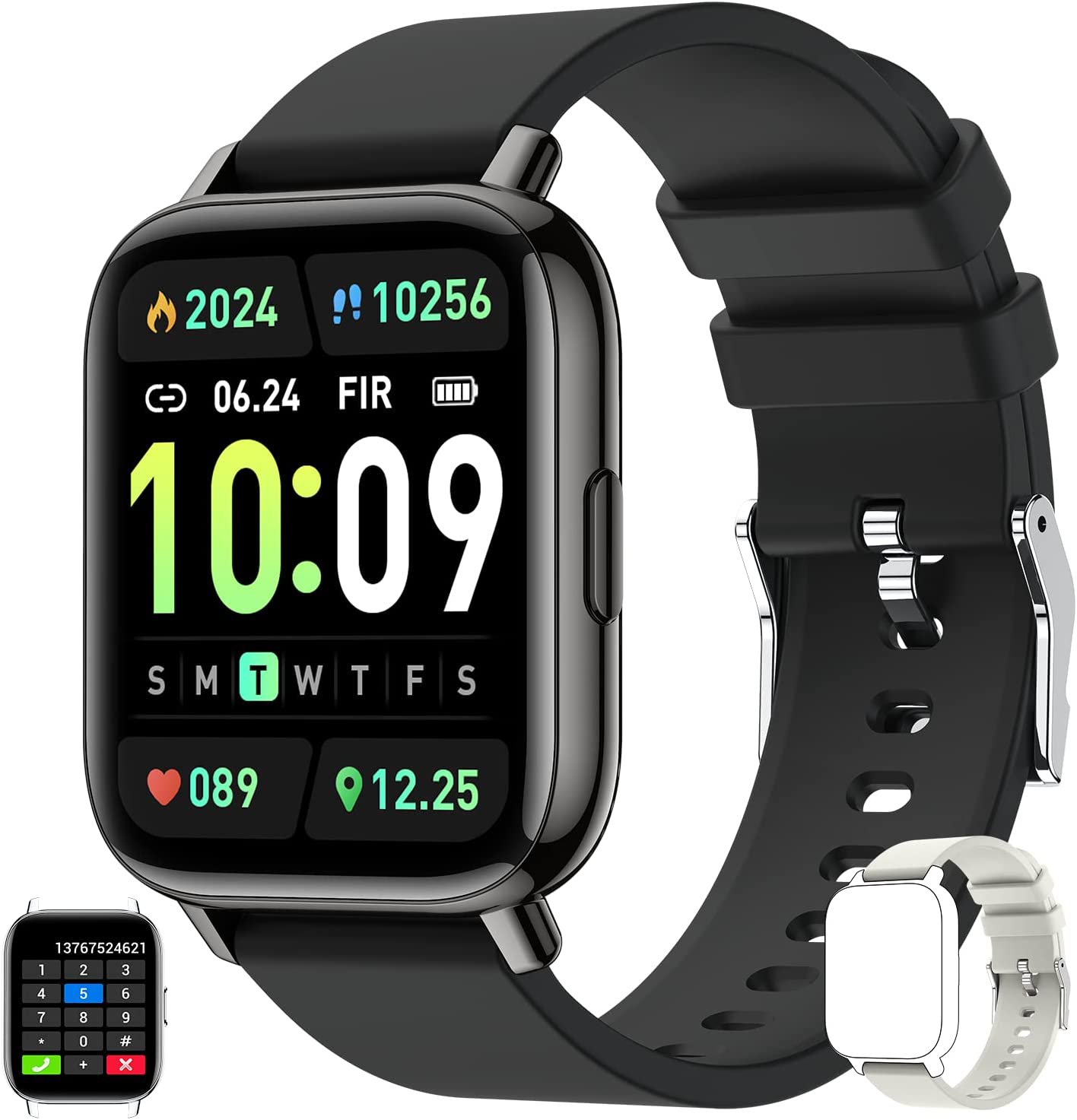 Smart Watch For Men and Women Fitness, Make Answer Calls Bluetooth Android Phone
