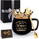 Thank You Gift For Women, Easter Gifts, Funny Graduation Her Crown Coffee Mugs with Gift Card