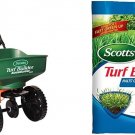 Scotts Turf Builder EdgeGuard Mini Broadcast Spreader Holds Up to 5,00 sq Ft with Ferterizer