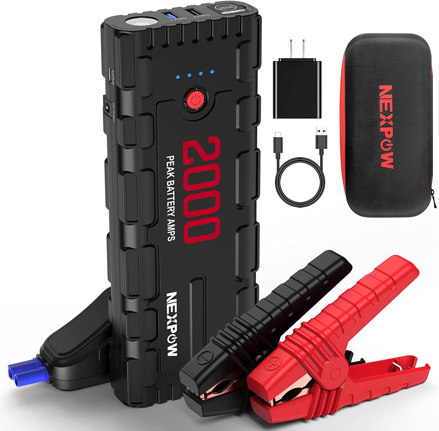 NEXPOW Car Battery Starter, 1500A Peak 21800mAh 12V Portable Auto Car Battery