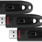 SanDisk 32GB 3-Pack Ultra USB  3.0 Flash Drive 3 x 32 GB SDCZ48-032G  GAM46T