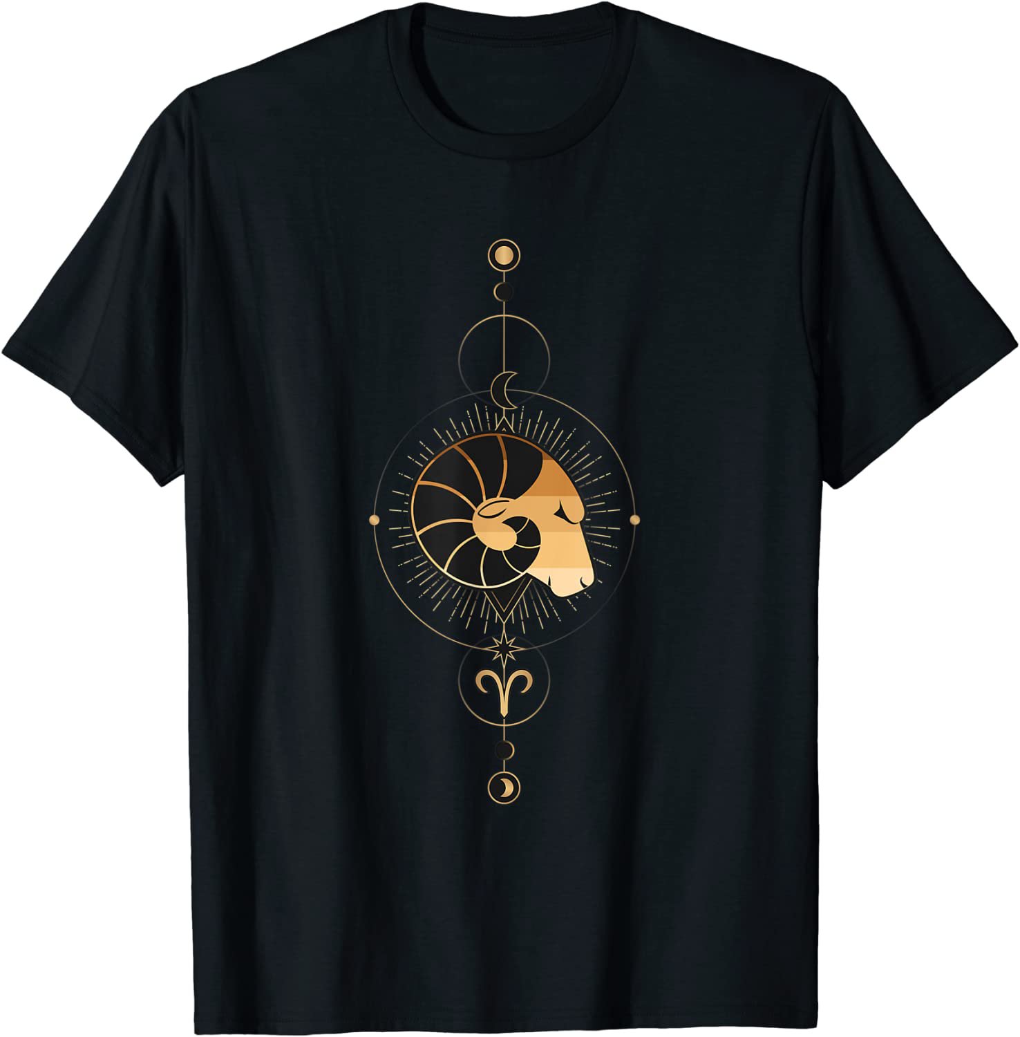 Aries Zodiac Sign Black History Month BLM Melanin Horoscope T-Shirt