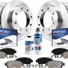 Detroit Axle - 4WD Front and Rear Disc Brake Rotors and Pads Replacement f10PC