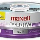 Maxell 634046 Rewritable Recording Format Superior Achival Life 4.7Gb DVD+RW Disc