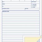 TOPS 3868 Snap-Off Job Work Order Form 5 2/3" x 8 5/8", Three-Part Carbonless Pack of 50
