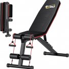 STBO Adjustable Folding Weight Bench, Foldable Incline Decline Workout Bench