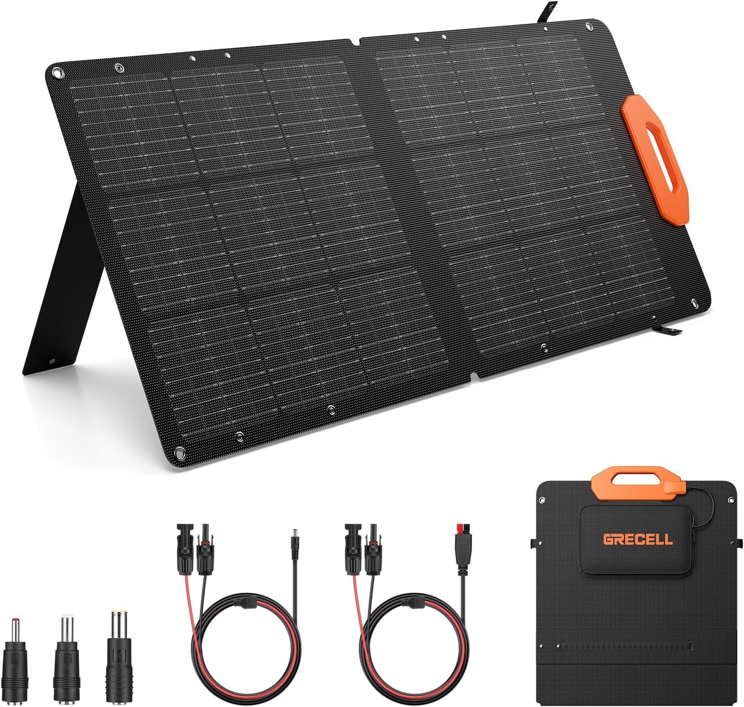 GRECELL Solar Panel 100W for Power Station Portable Solar Panel with MC-4