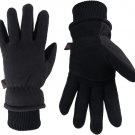 OZERO Winter Gloves-30F Cold Proof Deerskin Suede Leather Insulated