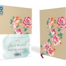 NIV, Journal the Word Bible for Teen Girls, Leathersoft over Board, Gold/Floral, Red Letter Edition