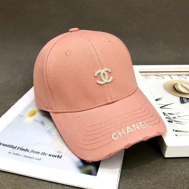 Chanel Pink Baseball Hat