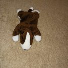 Cutie, No Tag, Ty Beanie Baby Bruno Chocolate Brown Bull Terrier Dog 9"