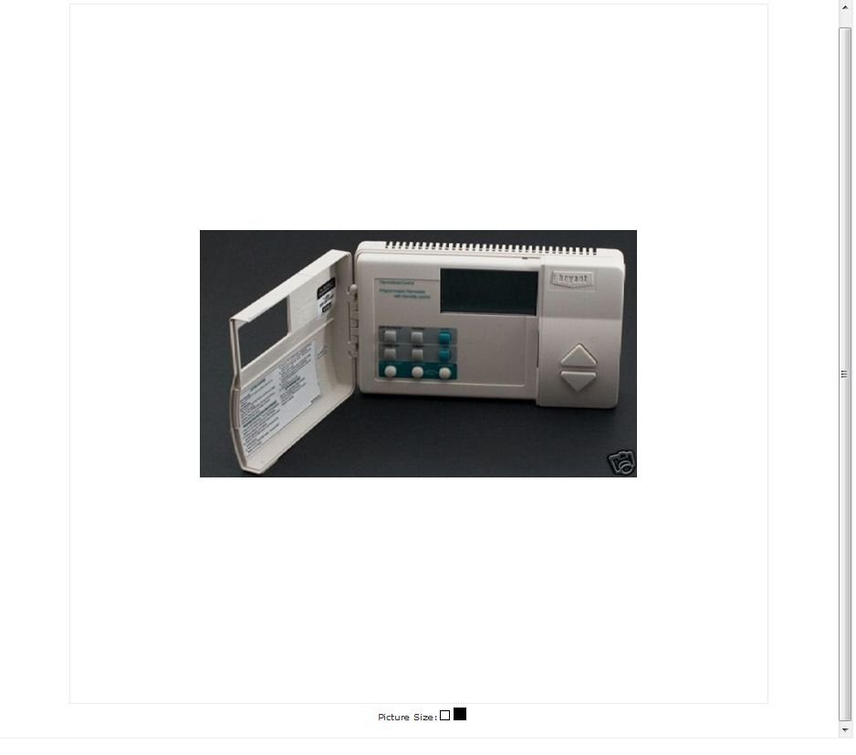 Bryant TSTATBBPAC01B programmable Thermostat gas elec