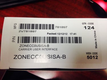 Zonecc0usi01 Carrier Comfortzone Ii Zonecc0usi01 B User Interface