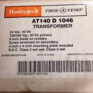 Honeywell AT140D1046 Transformer AT140 D 1046, 120/240 PRIMARY 24 VAC 40 VA SEC