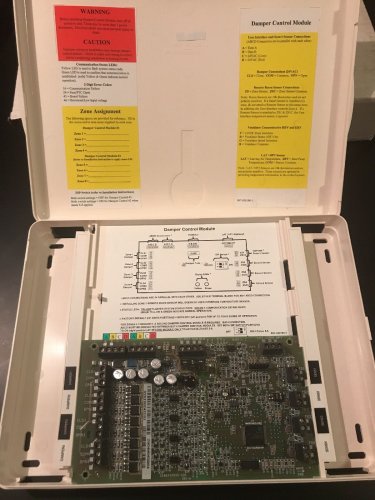 Carrier Infinity 4 Zone Damper Control Module Panel SYSTXCC4ZC01