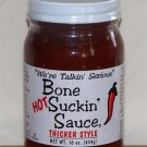 Bone Suckin' Hot BBQ Barbecue Sauce - Thicker Style 16oz