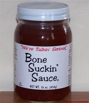 Bone Suckin' BBQ Barbecue Sauce - Original Thinner Style