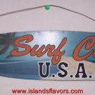SURF CITY SURFBOARD SIGN Surfing Beach Painted Tin Metal NEW