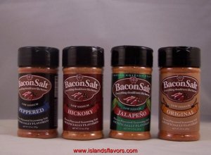 J&D's Bacon Salt Set of 4- 2oz  Low Sodium