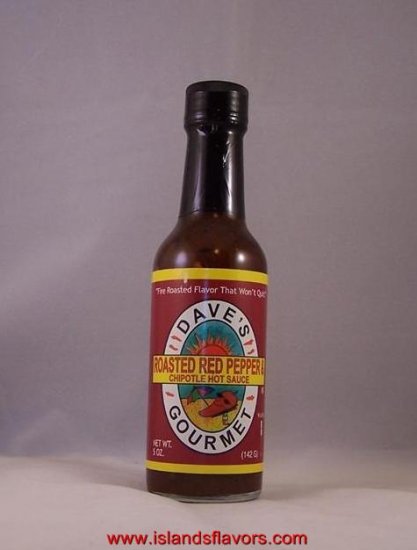 Dave's Gourmet Roasted Red Pepper Chipotle Hot Sauce