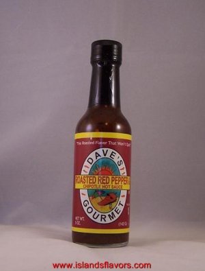Dave's Gourmet Roasted Red Pepper Chipotle Hot Sauce