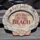 LIFE'S BETTER AT THE BEACH Tropical Tiki Beach Bar Sign