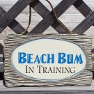 Beach Bum Tropical Beach Bar Weathered Sign