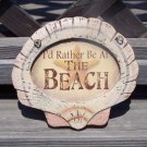 I'd Rather Be At The Beach Tropical Tiki Beach Bar Sign