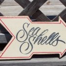Sea Shells Arrow Sign Tropical Beach Bar Decor