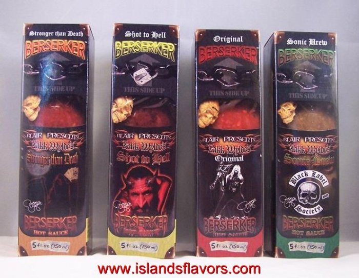 Blair's Zakk Wylde's Berserker Hot Sauce Set of 4