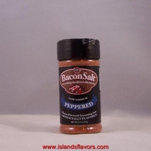 J&D's Bacon Salt PEPPERED Flavor 2oz Low Sodium