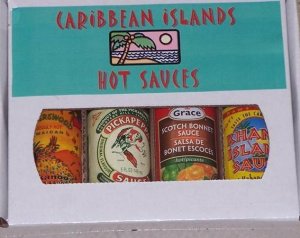 Caribbean Islands Hot Sauce 4 Pack Gift Box
