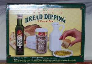 Dean Jacob's Bread Dipping Set New 7 Piece Olive Oil