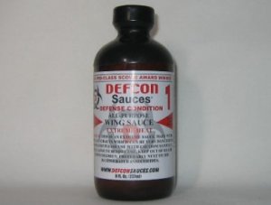 DEFCON 1 Defense Hot Wing Sauce Extreme Heat 8oz