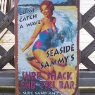Seaside Sammys Surf Shack Tiki Bar Tropical Beach Sign